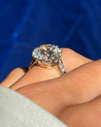 ONCE UPON A MIDNIGHT DREAM // 6.71CT ANTIQUE OLD MINE CUT DIAMOND ENGAGEMENT RING