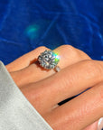 ONCE UPON A MIDNIGHT DREAM // 6.71CT ANTIQUE OLD MINE CUT DIAMOND ENGAGEMENT RING