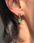 WALKING IN THE RAIN WITH NOTHING BUT THE SOUNDS OF THE JUNGLE AROUND ME // ONE OF A KIND PARAIBA TOURMALINE AND DIAMOND EARRINGS