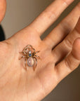 SHE WOVE A WEB THAT I WANTED TO BE CAUGHT INSIDE OF // BEAUTIFUL LARGE MOONSTONE SPIDER PENDANT