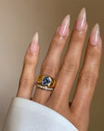 I'LL MEET YOU IN THE MIDDLE // 18K GOLD HALF BAND DIAMOND BAND