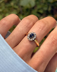 BEING WITH MYSELF IS LIKE FINDING TREASURES SCATTERED ALONG THE BEACH // SAPPHIRE CABOCHON AND ROSE CUT DIAMOND RINGS