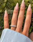 I HAVE TO SEE A MAN NAMED JACOB ABOUT A BAGUETTE // ESTATE DIAMOND ETERNITY BAND JACOB & CO SZ 6