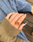 IT WAS HOT BUT NOTHING COMPARED TO THE HEAT WHEN YOU LOOKED AT ME // VINTAGE FIRE OPAL RING