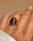 THE TIGERS EYE CARVED CAMEO