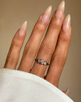 WELCOME TO MY WORLD, IT'S VERY ROMANTIC HERE WITH YOU IN IT // VICTORIAN THREE STONE RING