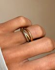 IT'S NOW OR NEVER // VINTAGE 18K TRI GOLD BAND