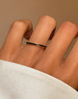 I WILL MAKE IT THROUGH // BLACK ENAMEL BAND SZ 6.6