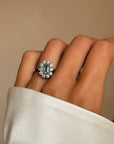 LIKE A RHINESTONE COWBOY // NATURAL FANCY BLUE DIAMOND RING