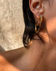 COVER ME IN THE LIGHT OF THE RAINBOWS // OPAL HOOP EARRINGS