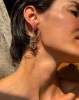 SOMETIMES I SWEAR THAT I COULD FLY IF I JUST CLOSED MY EYES RIGHT, I DO // GOLD VINTAGE CHANDELIER EARRINGS