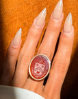 VENTURE AND GAIN // ANTIQUE WAX SEAL SIGNET RING