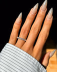 OH IT IS PERFECT, ISN'T IT? // SZ 4.25 CARRE CUT ETERNITY BAND