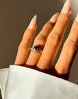I COULD HOLD YOU ON MY TONGUE // VICTORIAN CHOCOLATE PEARL AND DIAMOND RING