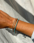 HOW THE WIND WHISPERS THROUGH THE RIO GRANDE // TURQUOISE BAGUETTE BRACELET