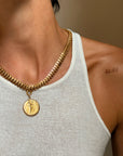 HEAVY COILS OF GOLD AND LAYING VOTIVES AT OLYMPUS // ANTIQUE GOLD COLLAR WITH HIDDEN PENDANT CLASP