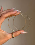 THE BIGGER THE HOOPS // 14k GOLD HOOPS