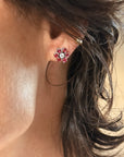 POPPIES AND PROSE AND THE WAY I FEEL ABOUT YOU // RUBY AND DIAMOND FLOWER EARRINGS