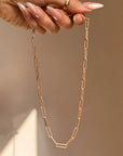 A CHAIN OF ROSES FOR YOU, MY LOVE // ROSE GOLD PAPERCLIP CHAIN