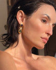 I'M A CINDY CRAWFORD, 80's MODEL KINDA GAL // VINTAGE TIFFANY & CO GEM GLAM EARRINGS