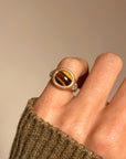 EVEN THE BRAVEST OF HEARTS NEED PROTECTING // TIGERS EYE SIGNET RING