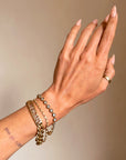 I FEEL AS THOUGH IT IS THE DARKEST PARTS OF ME THAT SPARKLE BRILLIANTLY // OLD EUROPEAN CUT DIAMOND COLLET SET BRACELET