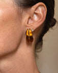 PURR FOR ME LIKE A TIGER // VINTAGE TIGERS EYE EARRINGS