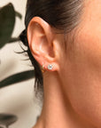 YOU ARE LIKE A SUPERNOVA // CONVERTIBLE DIAMOND STUDS WITH JACKET