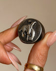 IF YOU THINK YOU CAN STAY ON THIS RIDE THEN BABY, YOU BETTER SADDLE UP // VINTAGE COWBOY BRONCO RING