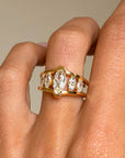 I WANT TO BUILD A CATHEDRAL OF YOU // MARQUISE AND MOVAL FIVE STONE ENGAGEMENT RING
