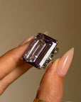 THE LAVENDER SCENT HIT ME ON THE BREEZE BEFORE I COULD SEE THE FIELDS AND I KNEW I WAS HOME // MID CENTURY GIANT COCKTAIL RING