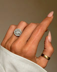 OF THE RAIN ON THE COBBLESTONE STREETS AND THE SOFTNESS IN THE AIR // EDWARDIAN COBBLESTONE OLD MINE CUT DIAMOND RING