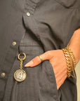 OF HERCULES AND LIONS AND THE QUEST FOR A FATHER'S APPROVAL // ANCIENT GREEK COIN WITH ANTIQUE FRENCH CLIP