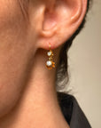 LOVING YOU IS LIKE SPINNING AROUND THE STARS // VICTORIAN ROSE CUT DROP EARRINGS