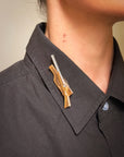 CHKK, CHKK, PULL // VINTAGE MELLERIO FRANCE HUNTING RIFLE BROOCH