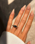 YOU ARE MY DARK VALENTINE NOW AND ALWAYS // BLACK DIAMOND AND COFFIN CUT DIAMOND RING