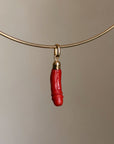 SHE'S JUST GOT THIS SMILE LIKE IT'S GOING WELL, YOU KNOW? // HAND CARVED ITALIAN CORAL PHALLIC CHARM