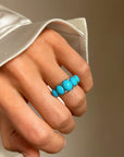 LIFE IS HAPPENING, ALL AROUND US DESPITE IT ALL // VICTORIAN PERSIAN TURQUOISE HALF HOOP