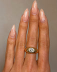 THE OLDER YOU GET THE MORE I CRAVE YOU // VINTAGE FLUSH SET DIAMOND RING
