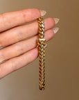 KICK HIM TO THE CURB, SISTER AND REMEMBER YOUR WORTH // SOLID GOLD SLIM CURB BRACELET