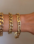 ANCHORED TO YOUR SHIP, LOVE // VINTAGE MARINER LINK BRACELET