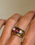 ROSES FOR YOUR CHEEKS, ROSES FOR YOUR EYES // VINTAGE PINK TOURMALINE AND DIAMOND RING