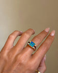 SOMETIMES I LOOK AROUND AND I CANNOT BELIEVE HOW BLISSFULLY ALIVE THIS WORLD IS // VINTAGE OPAL AND DIAMOND RING