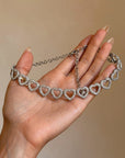 10 THINGS I HATE ABOUT YOU DO NOT INCLUDE 10CTS OF DIAMONDS // Y2K DIAMOND HEART CHOKER NECKLACE
