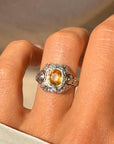 LET ME EAT THE SUN // ART DECO YELLOW SAPPHIRE RING