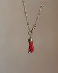 LOOK HERE, INTO THESE FACETS AND SEE THAT YOU ALREADY HAVE EVERYTHING YOU HAVE EVER WANTED // ITALIAN CORAL HAND WITH DIAMOND