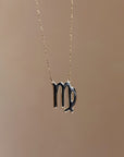 THERE ISN'T A VIRGO I WOULDN'T TRUST WITH MY HEART // BLACK ENAMEL VIRGO ZODIAC CHARM