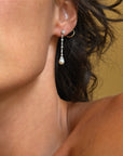OF SOFTLY KISSING THE TEARS FROM YOUR EYES, PRECIOUS LIKE PEARLS // LOVELY ART DECO PEARL AND DIAMOND EARRINGS