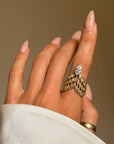 I FEEL LIKE A ROCKET SHIP, BREAKING BARRIERS INTO THE UNKNOWN // VINTAGE DIAMOND RING