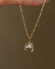 SOME CALL IT LUCKY BUT I THINK IT HAS TO DO WITH A WILL UNBROKEN // DIAMOND HORSE HEAD AND LUCKY SEVEN HORSESHOE PENDANT